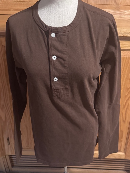 Freenote Other - Freenote Sportswear Small Men's Long Sleeve Tee Brown T-Shirt Classic Crew Neck